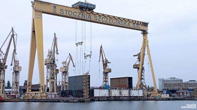 Na pochylni Odra Nowa rozpoczął się montaż sekcji nowego doku dla Morskiej Stoczni Remontowej Gryfia.