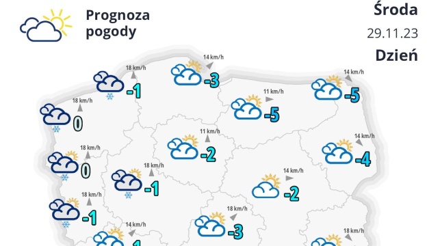 Na północnym zachodzie Polski trudne warunki pogodowe - synoptyk Instytutu Meteorologii i Gospodarki Wodnej Michał Kowalczuk powiedział, że w tym rejonie wystąpią dziś opady śniegu.