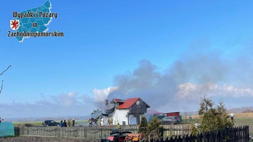 Fot. Facebook / Wypadki i pożary w Zachodniopomorskim
