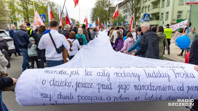 Marsz dla Życia ponownie na ulicach Szczecina [WIDEO, ZDJĘCIA]