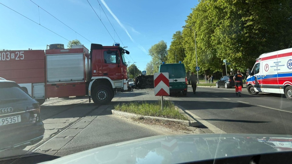 Wypadek na Alei Wojska Polskiego w Szczecinie