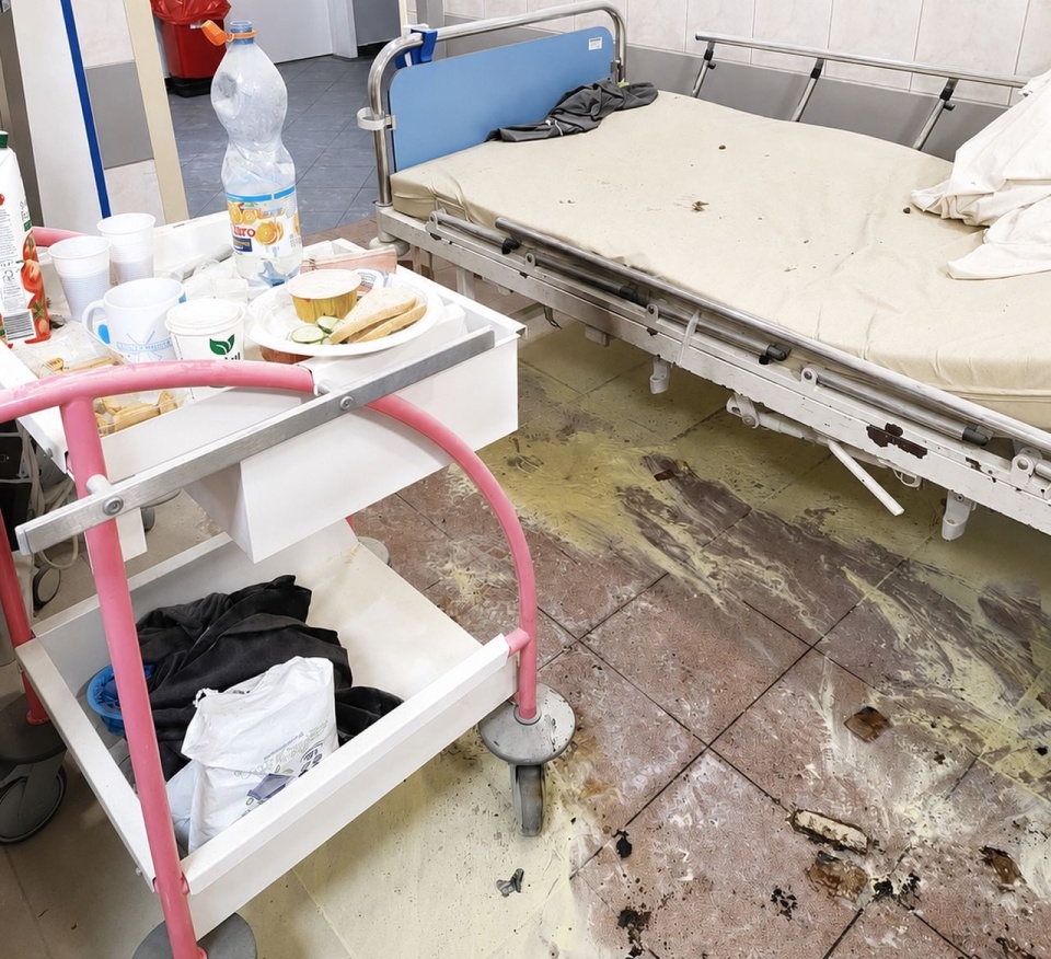 Pożar na jednym z oddziałów szpitala na Pomorzanach