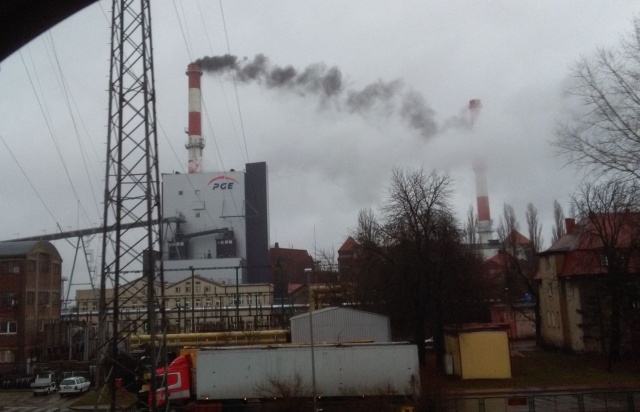Dym przy ul. Gdańskiej 1.12.2016