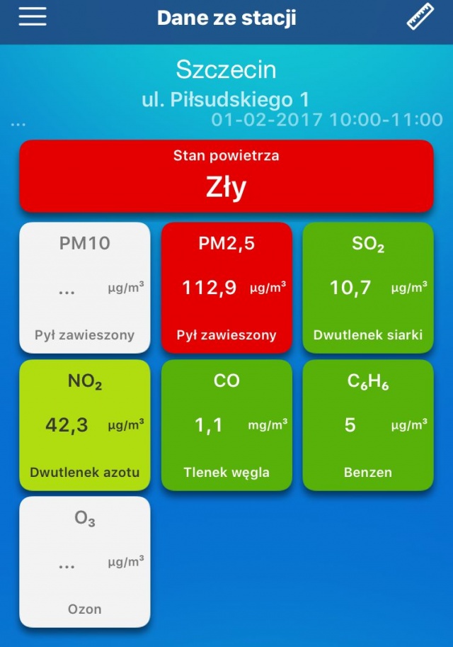 Smog - Piłsudskiego 01.02.2017