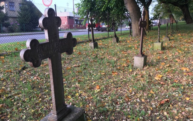 Teren lapidarium sepulkralnego w Kobylance, fot. S. Orlik 17.10.2017