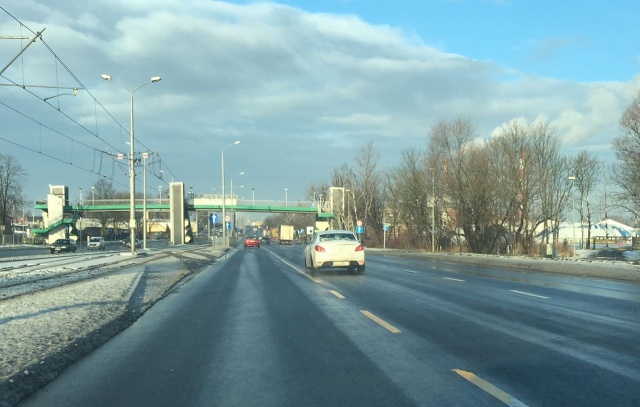 Bus na ul. Gdańskiej 22.01.2018