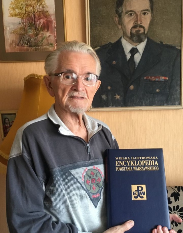 Powstaniec warszawski i Encyklopedia Powstania - fot.J.Wilczyński 28.10.2018