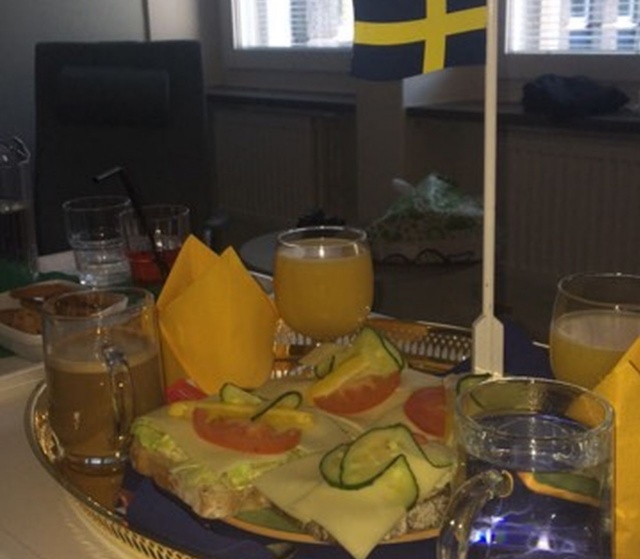 Jedzenie w szwedzkim szpitalu, fot. Słuchaczka, pani Ania 13.12.2019