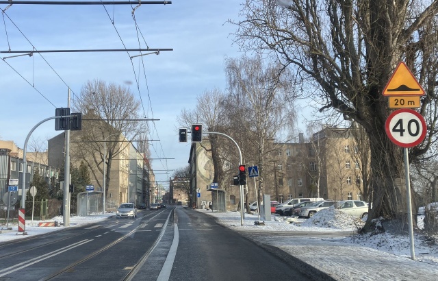 Sygnalizacja na ul. Kolumba, fot. Janusz Wilczyński, PR Szczecin 10.01.2025