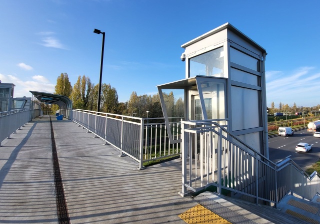 Kładka przy ul. Hangarowej, fot. Sławomir Orlik, PR Szczecin 18.02.2025