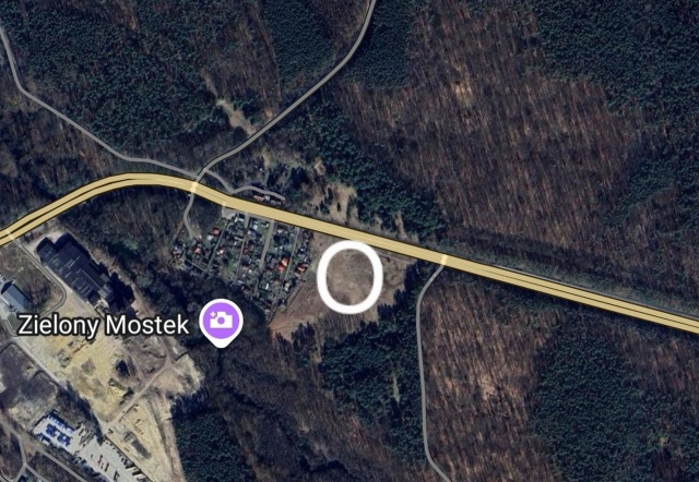 Prace przygotowacze na DK10, źródło google.com 06.10.2025