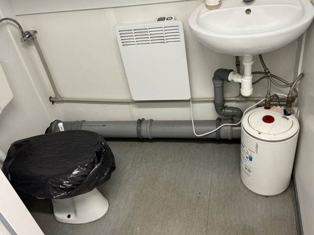 Zaplecze socjalne Tramwajów Szczecińskich przy ul. Szpitalnej, fot. Słuchacz 10.12.2025