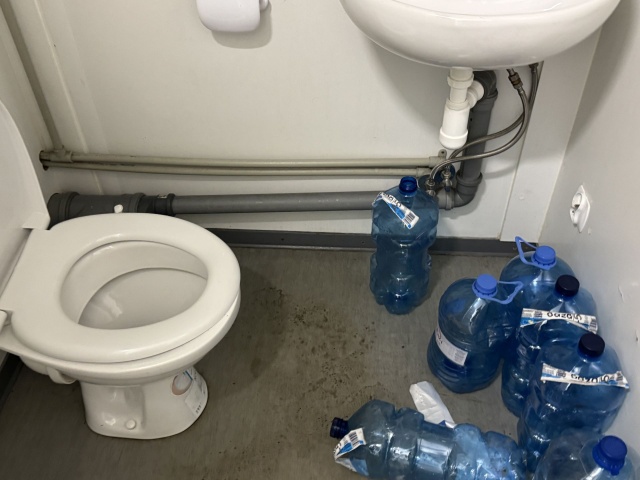 Zaplecze socjalne Tramwajów Szczecińskich przy ul. Szpitalnej, fot. Słuchacz 10.12.2025