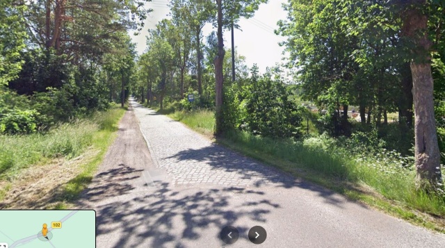 Objazd do Trzebiatowa, źródło: google.com 16.03.2026