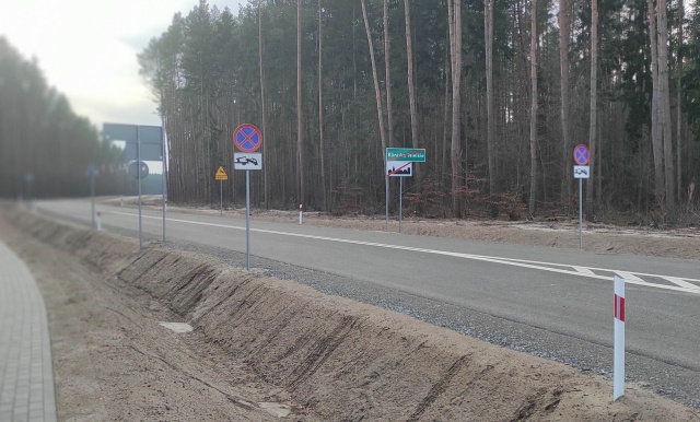 Droga w Kliniskach Wielkich, fot. Słuchaczka, pani Anna 17.03.2026