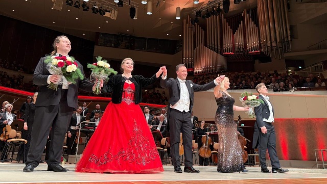 Katarzyna Dondalska w Filharmonii Berlińskiej. Mat. Katarzyny Dondalskiej. Prof. Katarzyna Dondalaska i jej studenci w Berlinie [ROZMOWA]