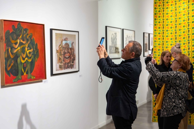 Fot. Robert Stachnik [Muzeum Narodowe w Szczecinie] Otwarcie wystawy „Ojbo. Bez skóry” w Muzeum Narodowym [ROZMOWA, ZDJĘCIA]