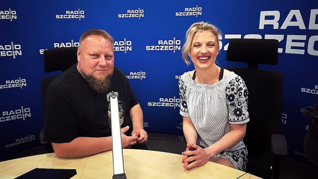 Krzysztof Baranowski (od lewej) i Natalia Brodzińska Premierowy koncert Szczecińskiej Orkiestry Nastrojowej w Willi Lentza [ROZMOWA z ARTYSTAMI]