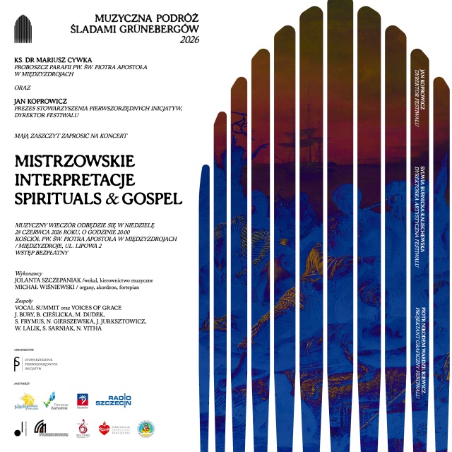 Materiały prasowa Stowarzyszenia Pierwszorzędnych Inicjatyw Festiwal „Muzyczna podróż śladami Grünebergów” 2026 [POSŁUCHAJ]