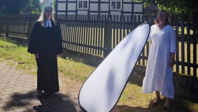 Na planie filmu "Dynastia Grünebergów" Heleny Kwiatkowskiej. (archiwum Heleny Kwiatkowskiej) "Dynastia Grünebergów" Heleny Kwiatkowskiej.  