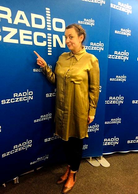 Małgorzata Narożna w Radiu Szczecin, fot. Joanna Skonieczna