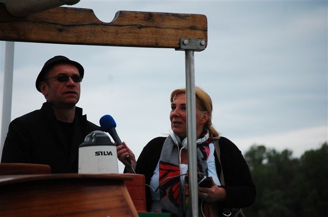 Mariusz Bonaszewski i Katarzyna Wolnik-Sayna, fot. [Kajetan Sayna] "Morskie opowieści, czyli Rejs z Kapitanem" [RELACJA, GALERIA]