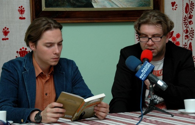 Andrij Lubka i Konrad Wojtyła na XVIII Dni Kultury Ukraińskiej w Szczecinie, fot. [Jan Syrnyk] Z zasady dla zasady. Spotkanie z Andrijem Lubką [ZAPOWIEDŹ ROZMOWY]