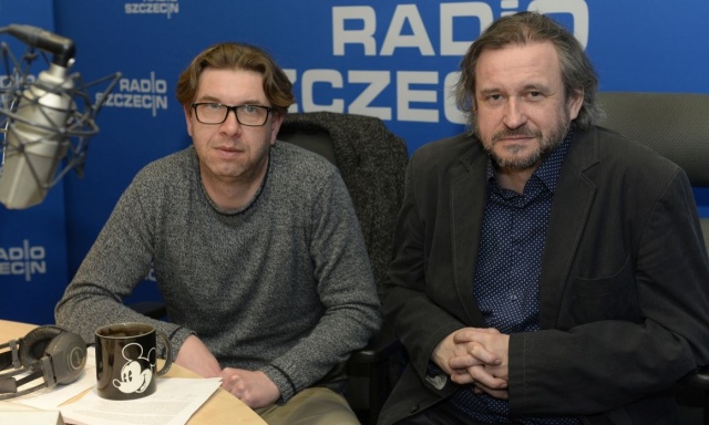 Adam Opatowicz był gościem Konrada Wojtyły, fot. Piotr Sawiński [Radio Szczecin] 20. urodziny Czarnego Kota Rudego w Teatrze Polskim [ROZMOWA]