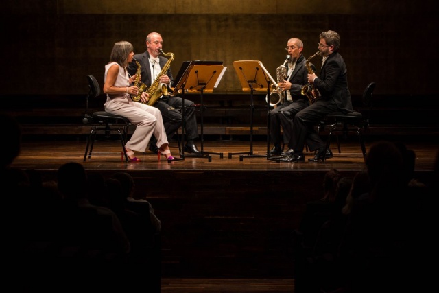 Raschèr Saxophone Quartet zagrał w Filharmonii. Fot. [Jan Olczak] Trwa XV Międzynarodowy Festiwal Muzyczny Sacrum Non Profanum [POSŁUCHAJ, ZDJĘCIA]
