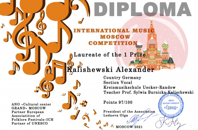 Materiały prasowe Międzynarodowego Konkursu Muzycznego „Moskwa” Sukcesy prof. Burnickiej-Kalischewskiej na Międzynarodowym Konkursie Muzycznym „Moskwa” [ROZMOWY, ZDJĘCIA]