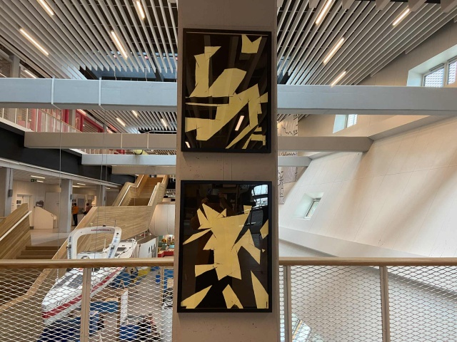 Wystawa szczecińskiego artysty, Konrada Turbaczewskiego. Fot. Katarzyna Wolnik-Sayna [Radio Szczecin] "Przestrzeń i pauza" w Morskim Centrum Nauki [ROZMOWA]