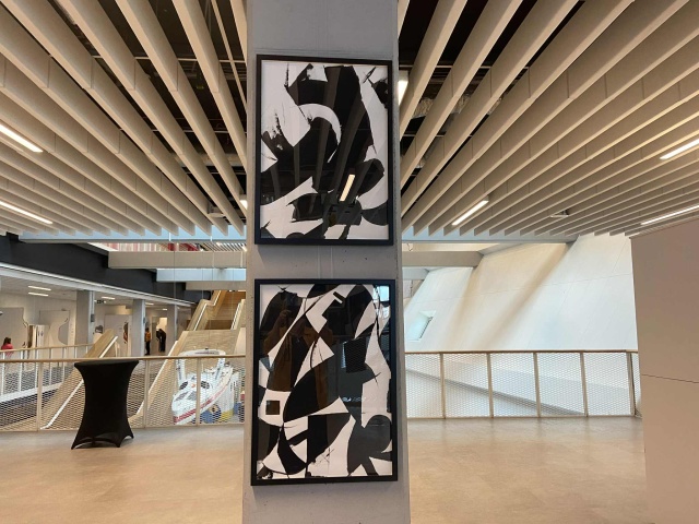 Wystawa szczecińskiego artysty, Konrada Turbaczewskiego. Fot. Katarzyna Wolnik-Sayna [Radio Szczecin] "Przestrzeń i pauza" w Morskim Centrum Nauki [ROZMOWA]