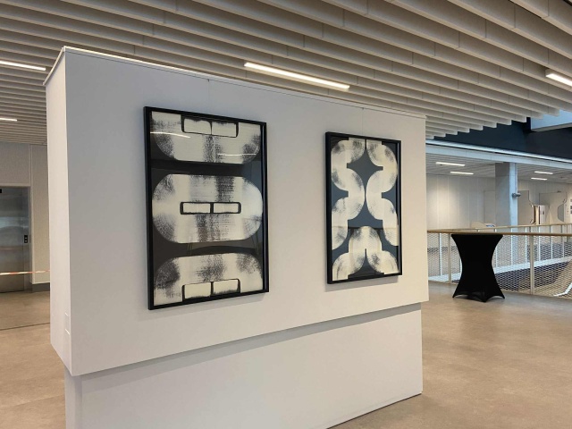 Wystawa szczecińskiego artysty, Konrada Turbaczewskiego. Fot. Katarzyna Wolnik-Sayna [Radio Szczecin] "Przestrzeń i pauza" w Morskim Centrum Nauki [ROZMOWA]