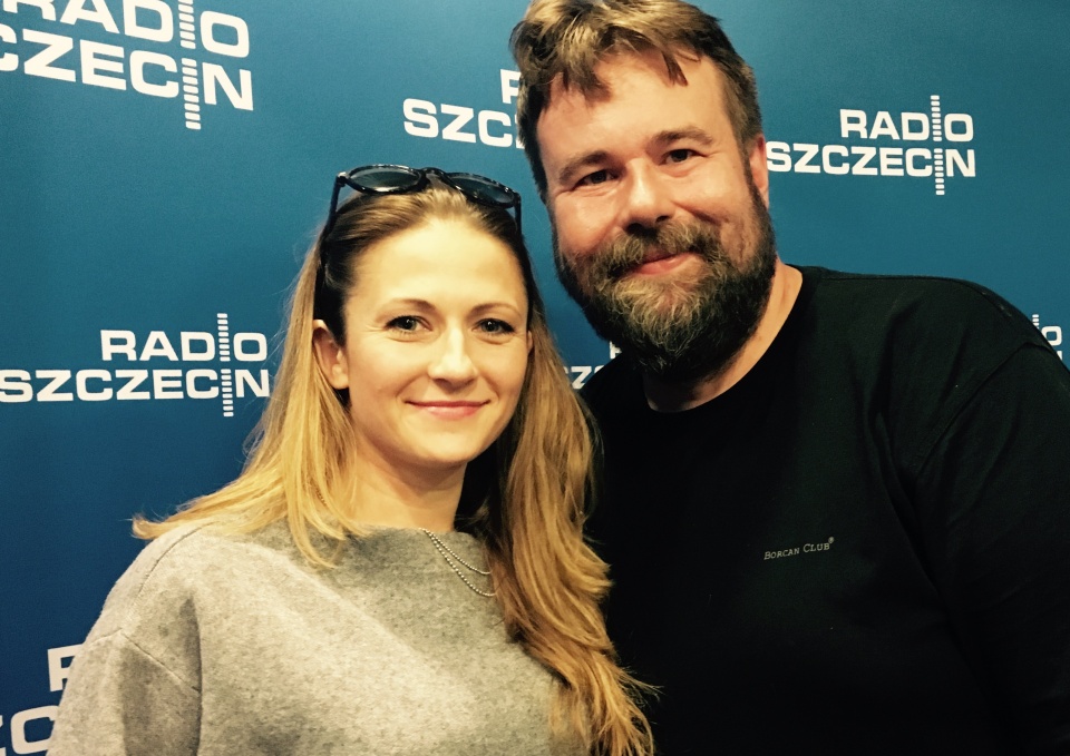 Agnieszka Wilczyńska i Maciej Kazuba byli gośćmi Konrada Wojtyły w magazynie "Trochę Kultury", fot. Konrad Wojtyła [Radio Szczecin]