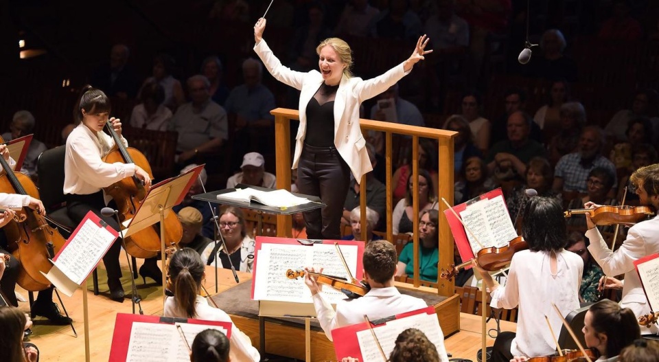 Agata Zając – dyrygentka na Tanglewood Music Center w Bostonie. Fot. [Materiały prasowe artystki]