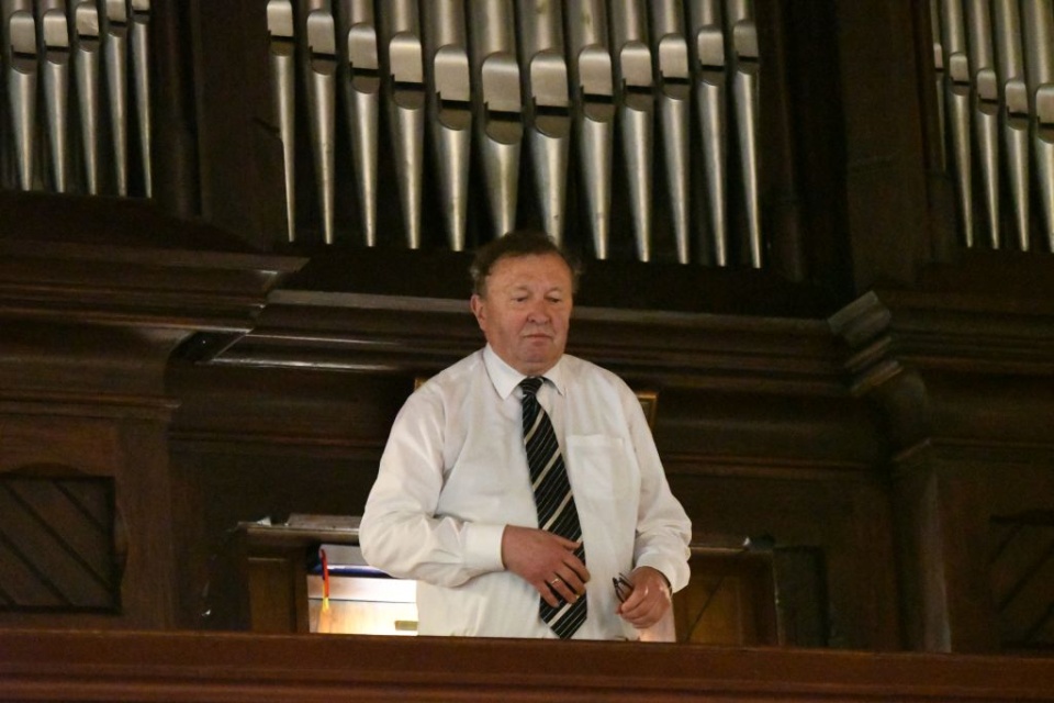 Profesor Andrzej Chorosiński – organista. Fot. Jan Olczak