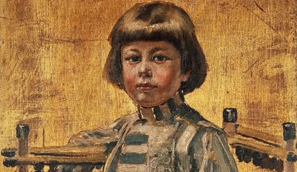 Mała Magdalena Kossak - Magdalena Samozwaniec namaowana przez Wojciecha Kossaka