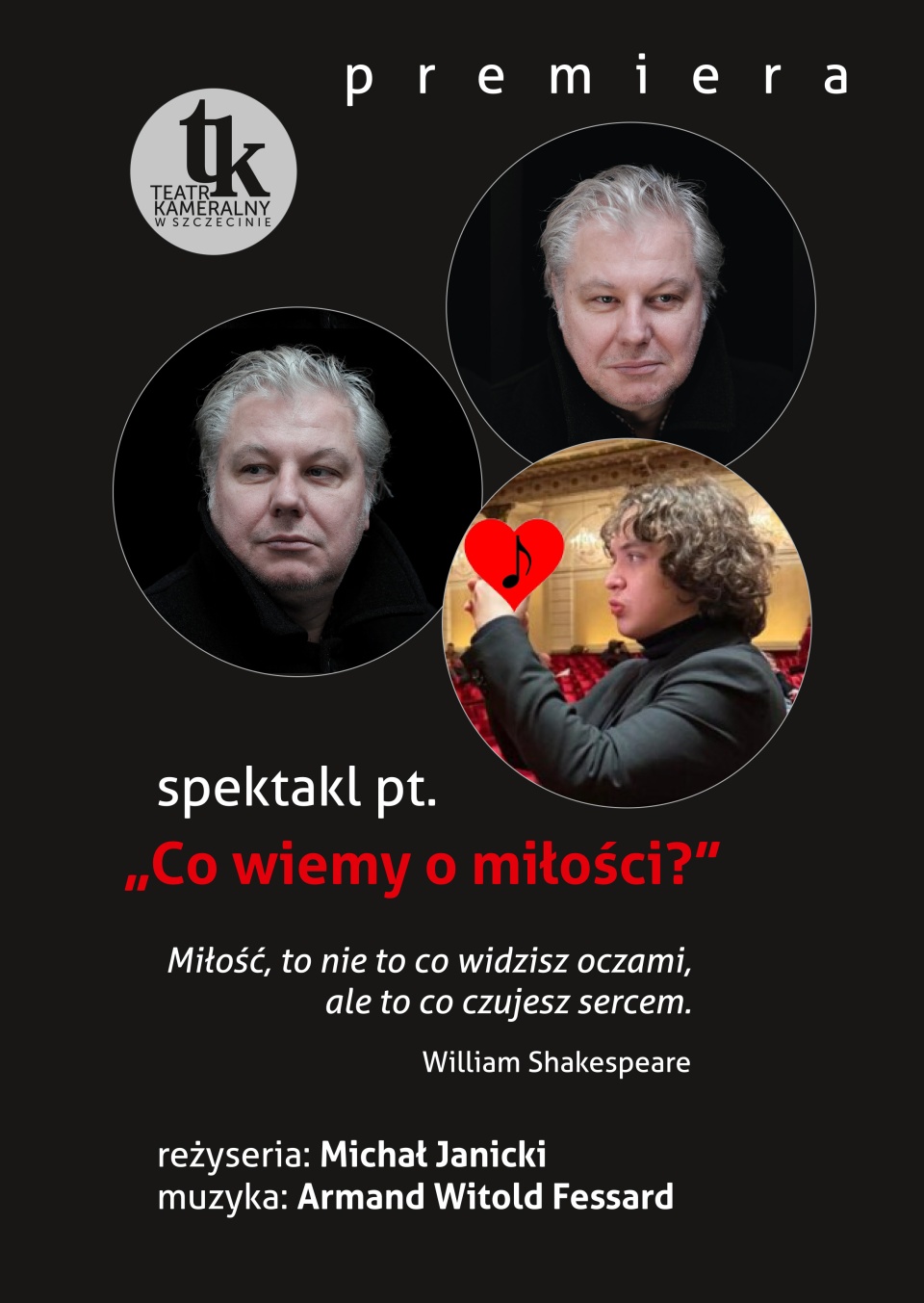 „Co wiemy o miłości” premiera w Teatrze Kameralnym w Szczecinie