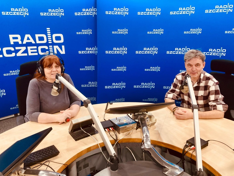 Michał Buczkowski i Małgorzata Frymus. Fot. Radio Szczecin
