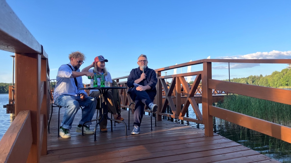 Oficjalnie. Rozmowa z Zuzanną Grabowską i Pawłem Domagałą. Fot. Ińskie Lato Filmowe