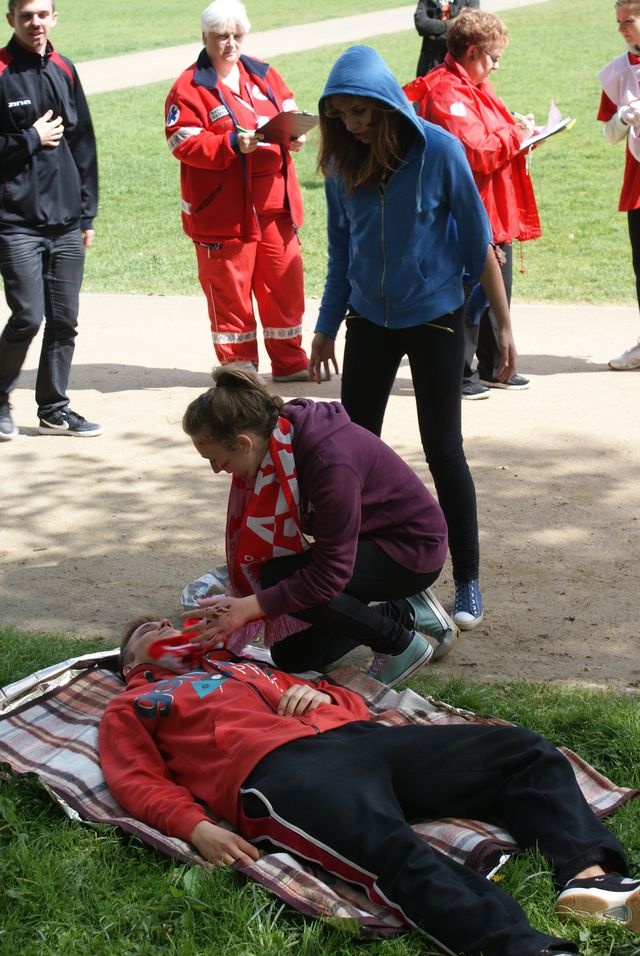 Pożyteczni-XXII Okręgowe Mistrzostwa Pierwszej Pomocy PCK [12.05.2014]Rozstrzygnięcie XXII Okręgowych Mistrzostw Pierwszej Pomocy PCK