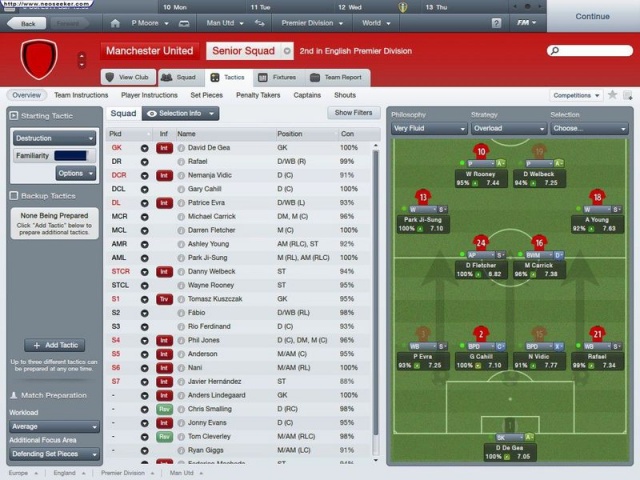 Football Manager 2012, screen z gry Football Manager, kilka screenów z gry