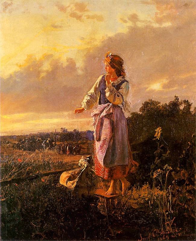 Józef Chełmoński - "Babie lato", 1875, olej na płótnie, Muz.Narodowe, Warszawa"