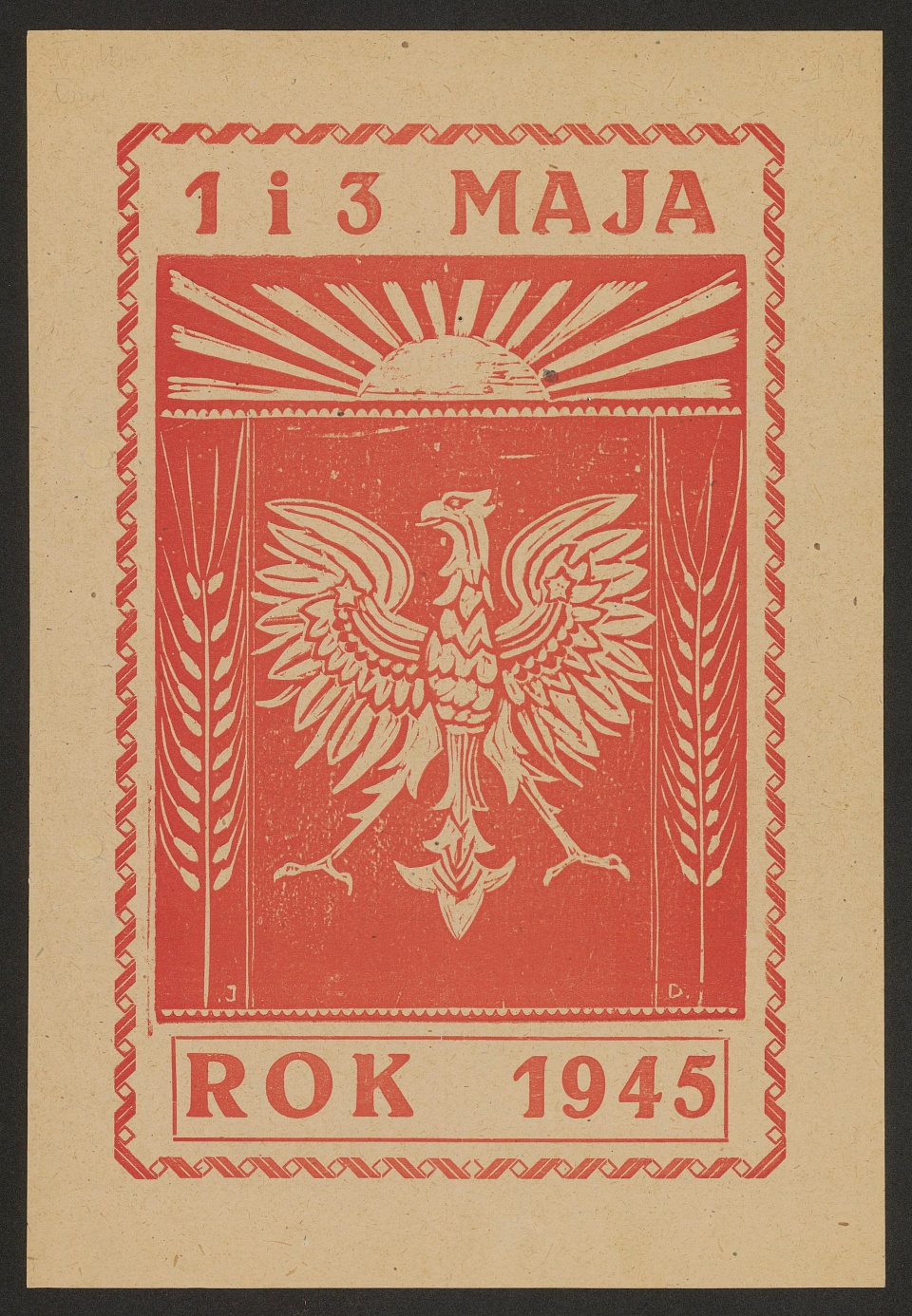 Ulotka z 1945 roku. Fot. polona.pl (domena pubiczna)