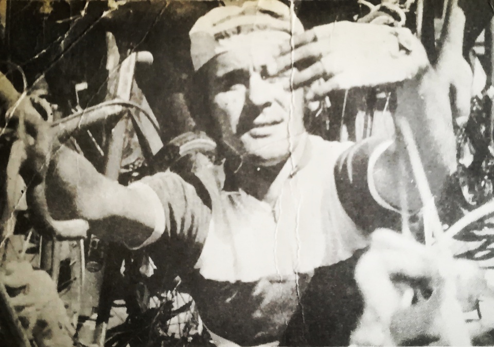 Ryszard Szurkowski podczas mistrzostw świata w Barcelonie w 1973. Autor nieznany [wikipedia.org]