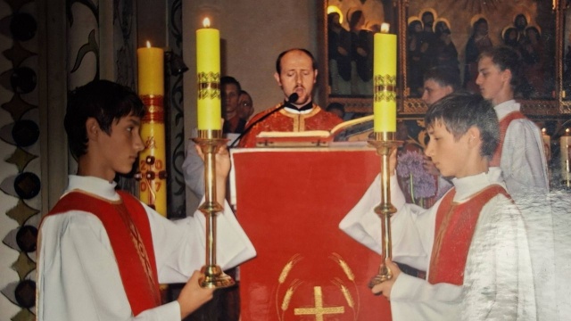 Początki posługi w Stargardzie księdza Rusłana. (Archiwum Iwony i Rusłana Marciszaków) Posydeńki 15.03.2026