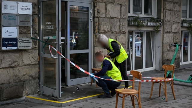 Atak na biuro PO w Warszawie. Napastnik zatrzymany