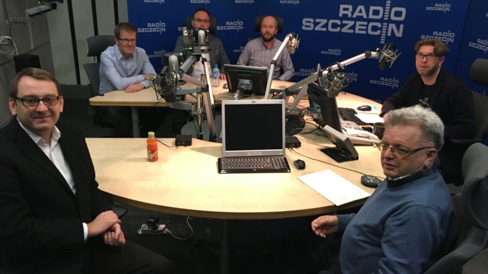 Radio Szczecin na Wieczór, red. Konrad Wojtyła z gośćmi programu. Fot. Jacek Rujna [Radio Szczecin]