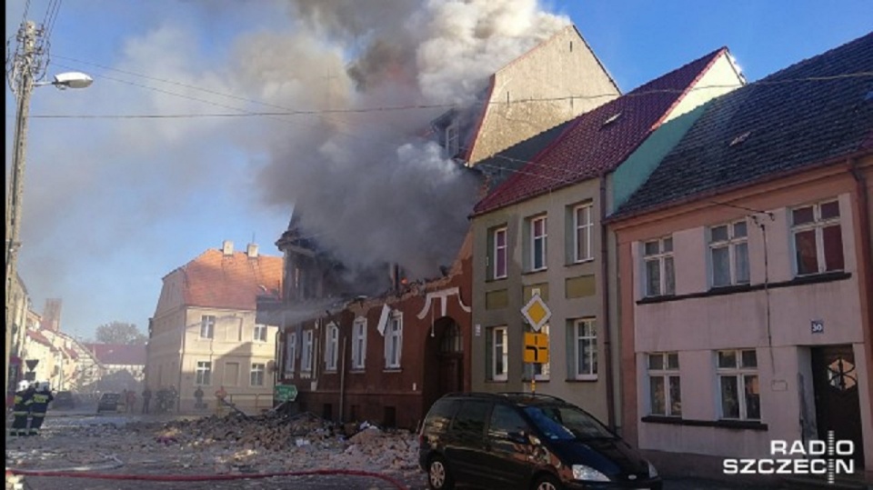 Zniszczona kamienica w Mieszkowicach, fot. Słuchacz PR Szczecin