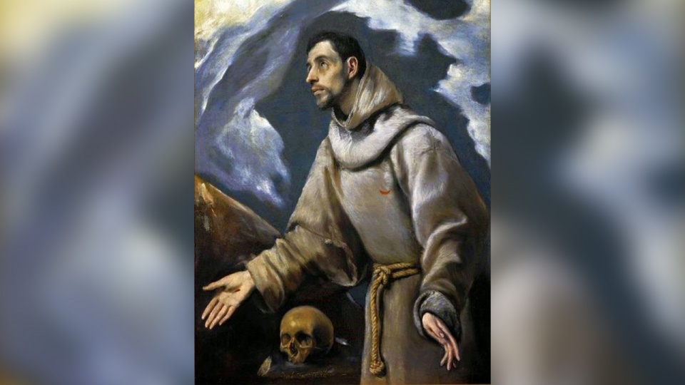 "Ekstaza św. Franciszka" - obraz El Greca. Ze strony wikimedia.org